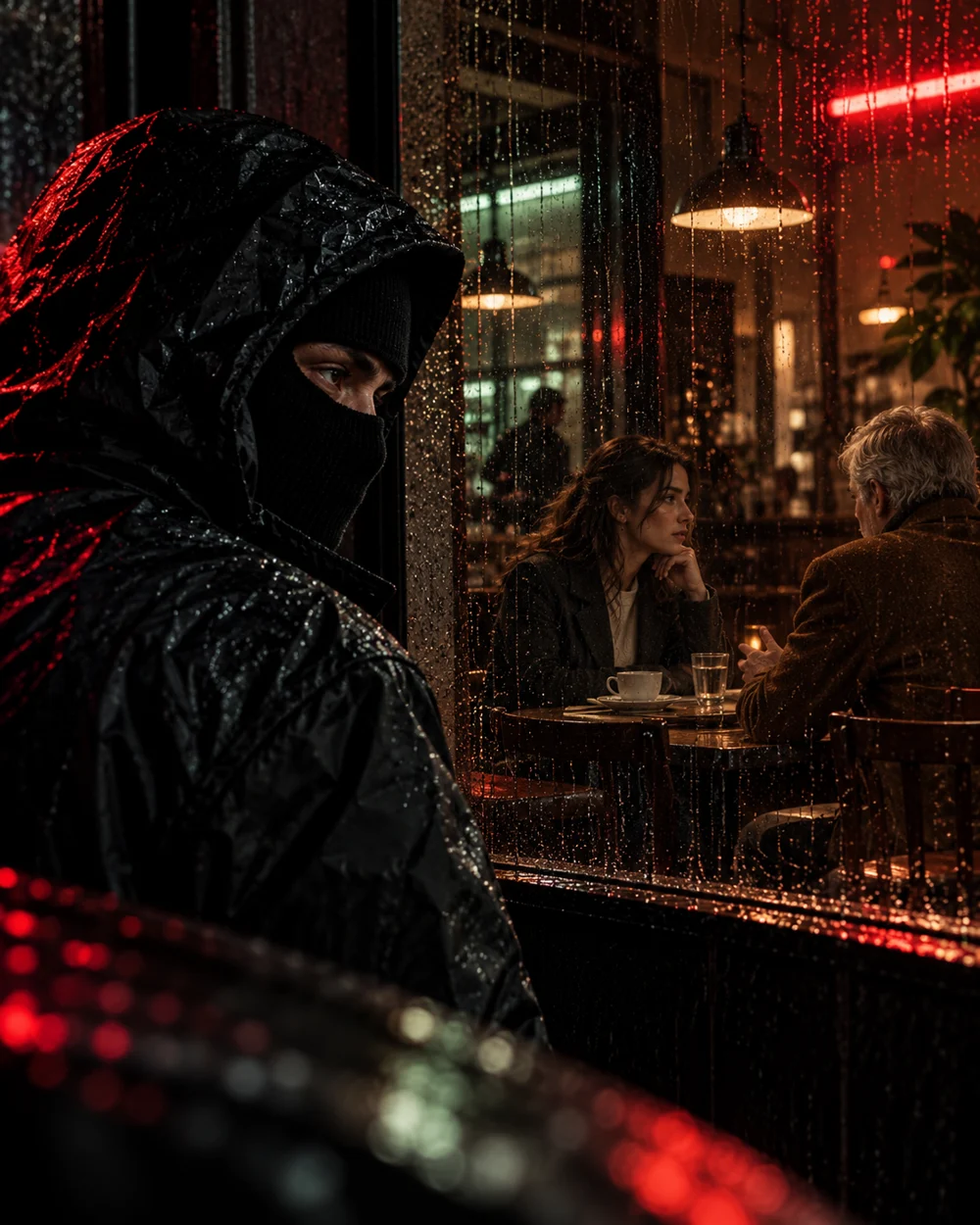 Hinter der Scheibe – filmische Szene aus AKTE 005.